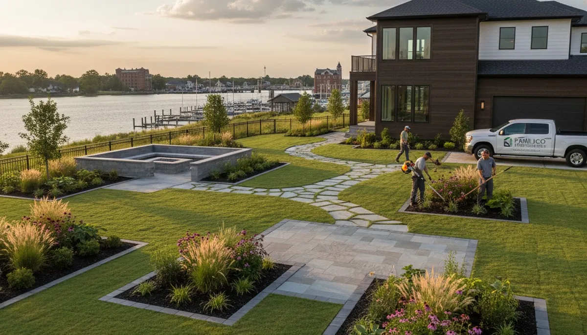 Professional landscaping service in Greenville, NC for residential and commercial properties